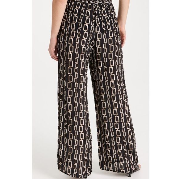 L’AGENCE Geraldine Chain Print cover up pants - Picture 2 of 5